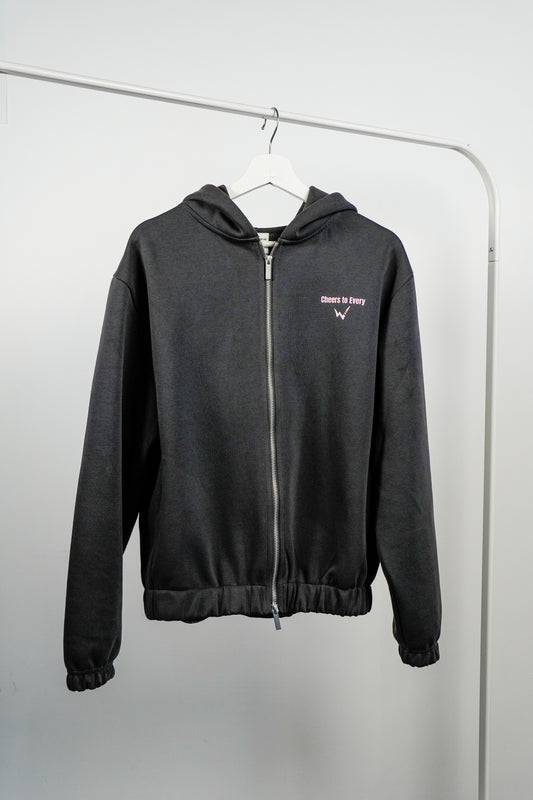 Peony Zip Up Hoodies