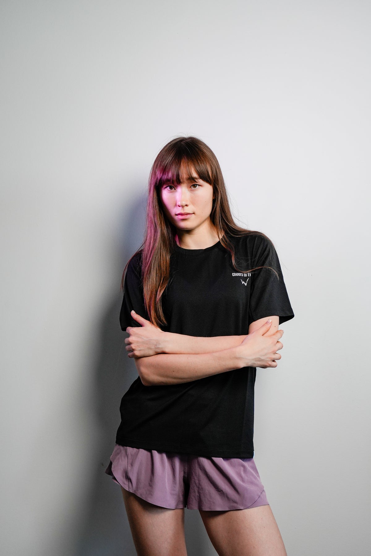 Peony Performance Tee - Black