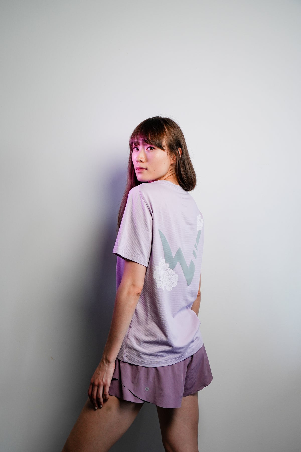 Peony Performance Tee - Lavender Pink