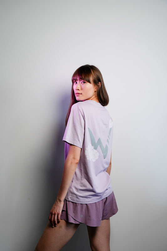 Peony Performance Tee - Lavender Pink