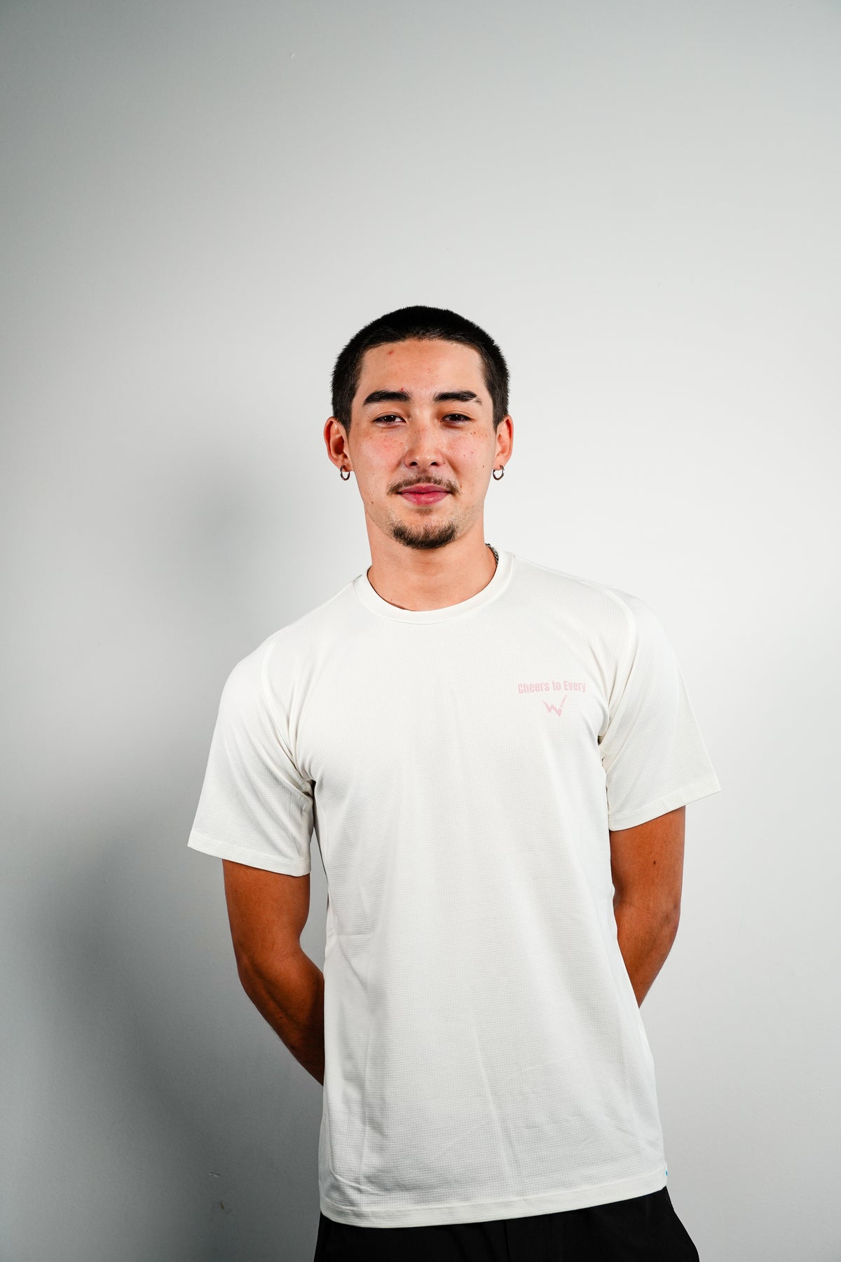 Peony Performance Tee - White/Blush