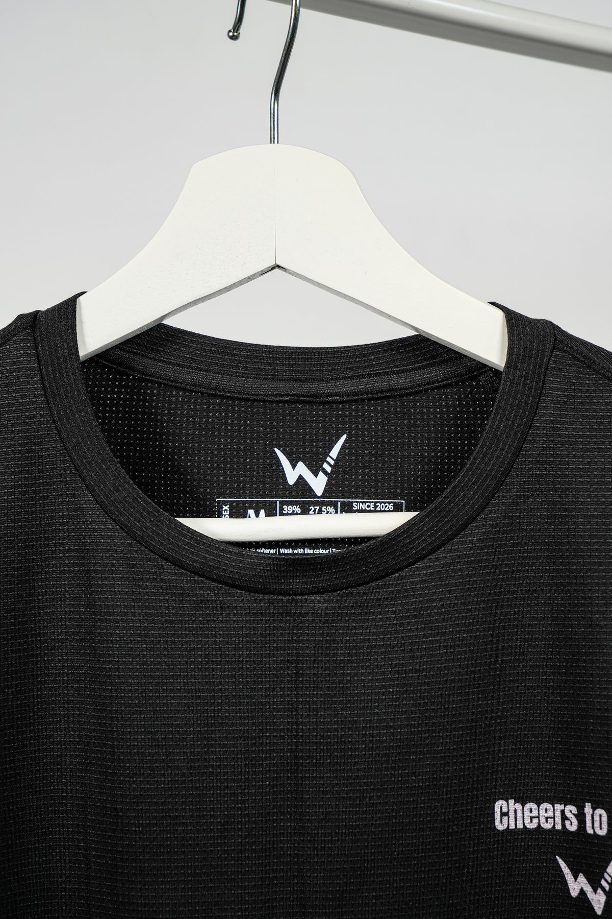 Peony Performance Tee - Black