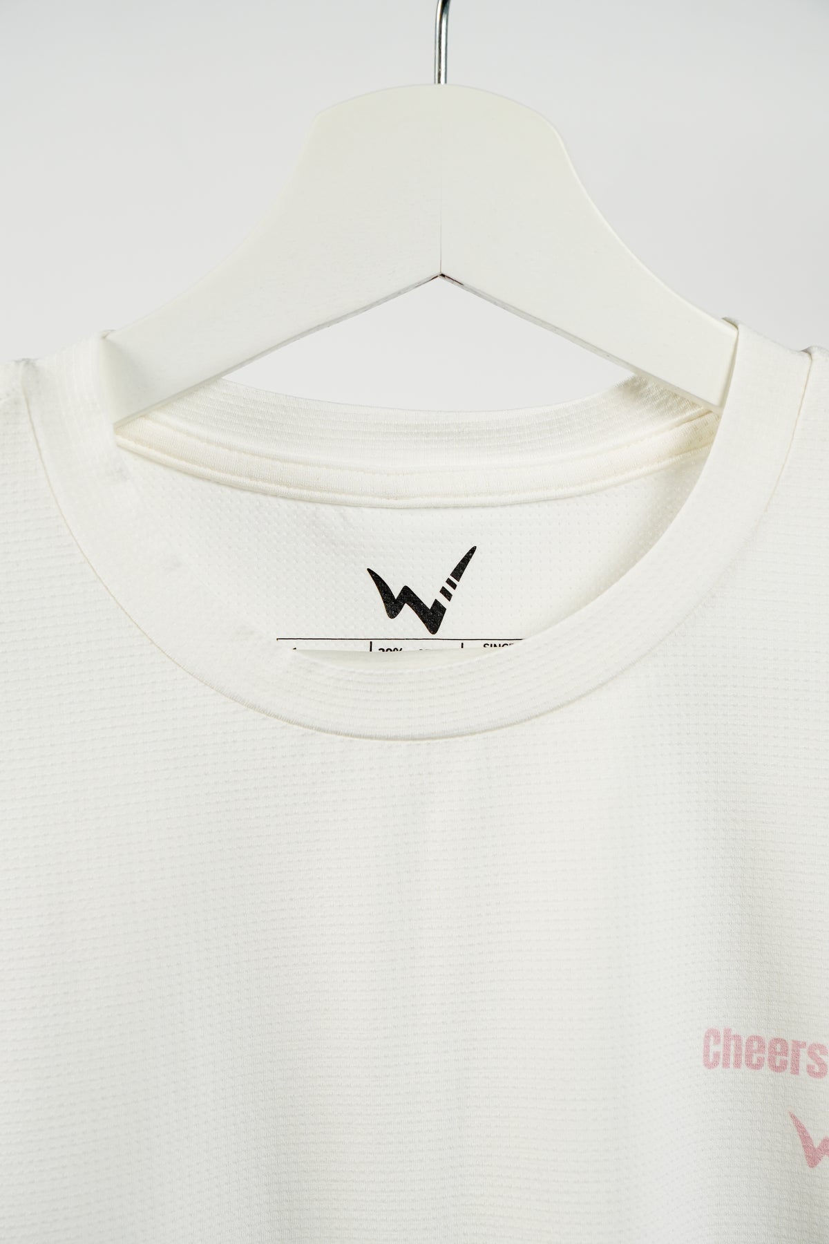 Peony Performance Tee - White/Blush