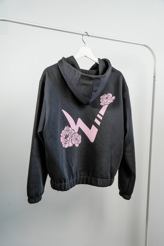 Peony Zip Up Hoodies