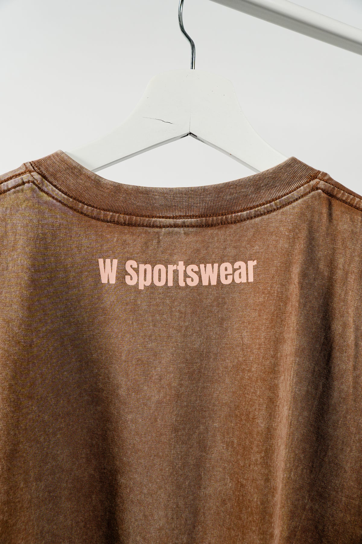 Wax Washed W Sportswear Tee - Khaki